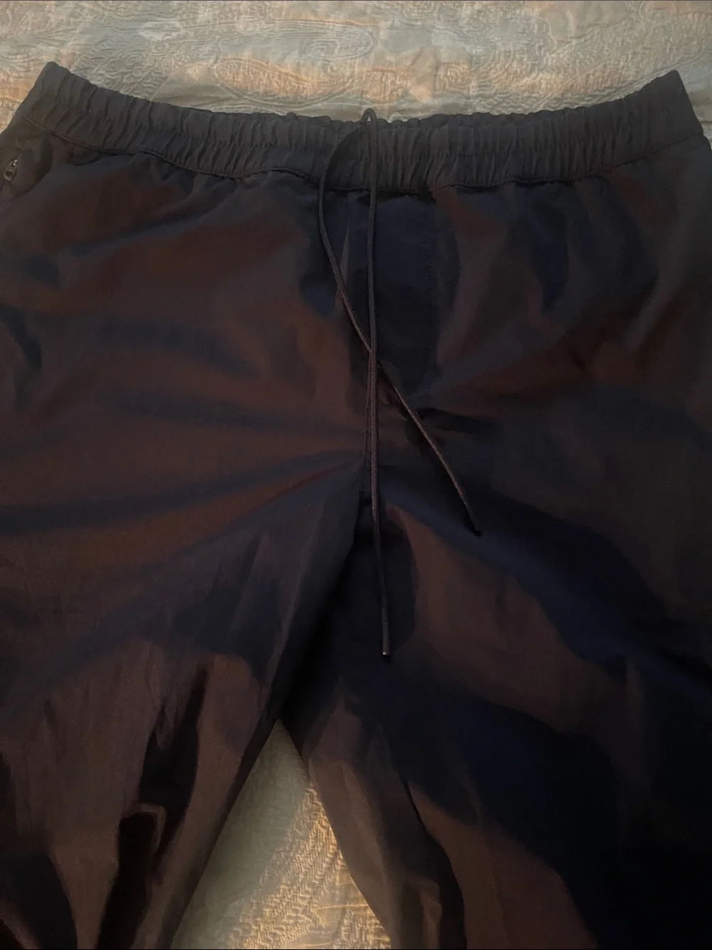 Banana Republic Men's Navy Elastic-Waist Joggers
